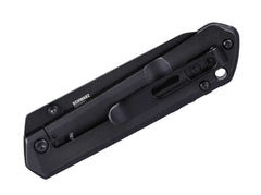 Briceag CRKT Straight Frame Lock G10 All Black – Cuțit EDC Compact, Slim și Tactic