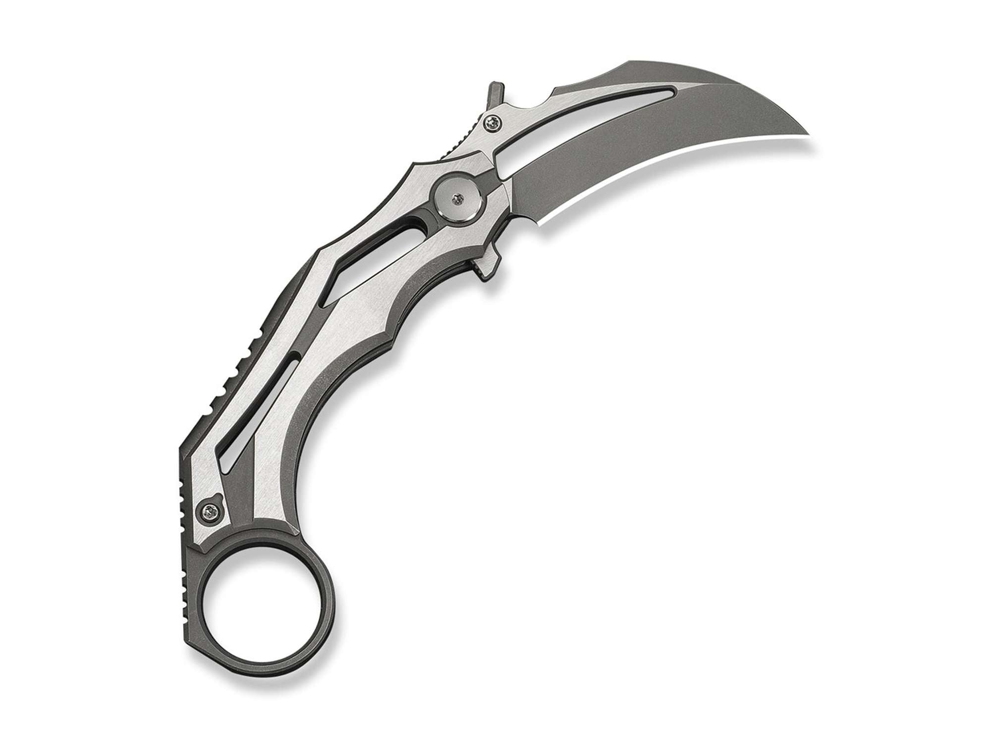 Briceag Cryonix M390 Ti Stonewash WE Knife- Lama M390 Hawkbill, Maner Titan Gri