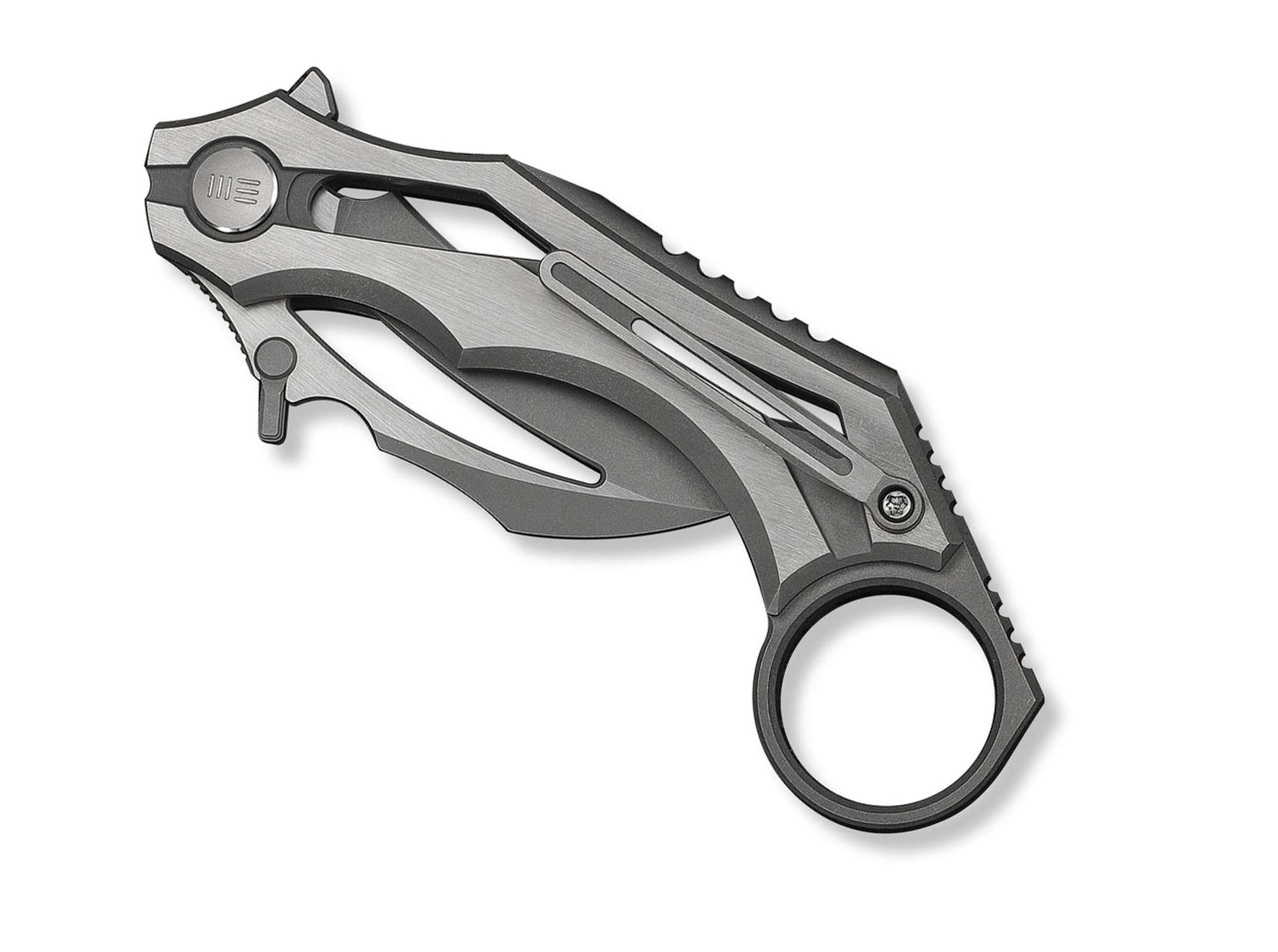Briceag Cryonix M390 Ti Stonewash WE Knife- Lama M390 Hawkbill, Maner Titan Gri