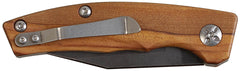 Briceag cu Mâner Lemn FoxOutdoor - Lama Stonewashed, Oțel 5Cr15MoV
