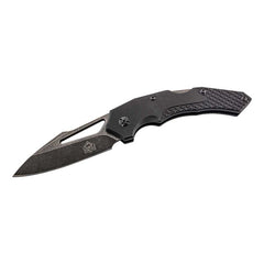 Briceag CURVED Einhandmesser Negru PUMA TEC - Molybdän-Vanadium, Backlock