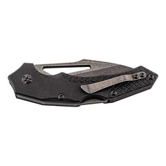 Briceag CURVED Einhandmesser Negru PUMA TEC - Molybdän-Vanadium, Backlock