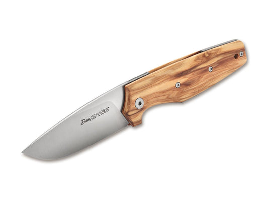 Briceag Dan1 Olive Wood Viper- Maner Lemn Maslin, Utilizare EDC