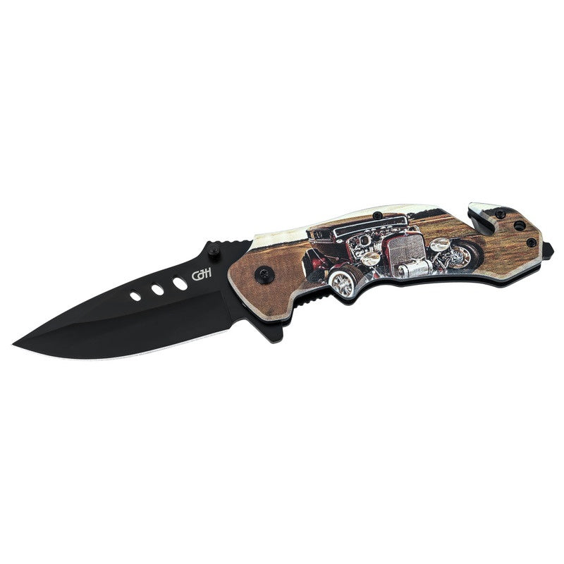 Briceag de Salvare Herbertz CJH Hot Rod - Oțel 420, Linerlock