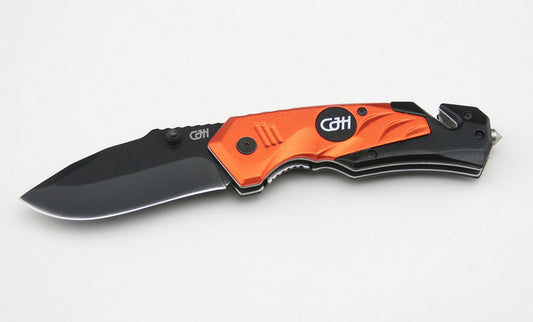 Briceag de Salvare Herbertz CJH Portocaliu - Oțel 420, Linerlock, Clip