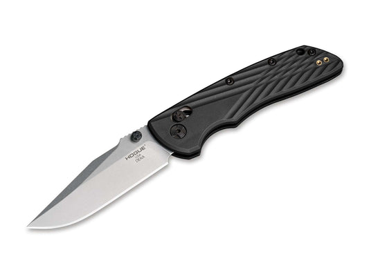 Briceag Deka 3.25" CP Tumble Black Hogue- Ambidextru, Lama MagnaCut
