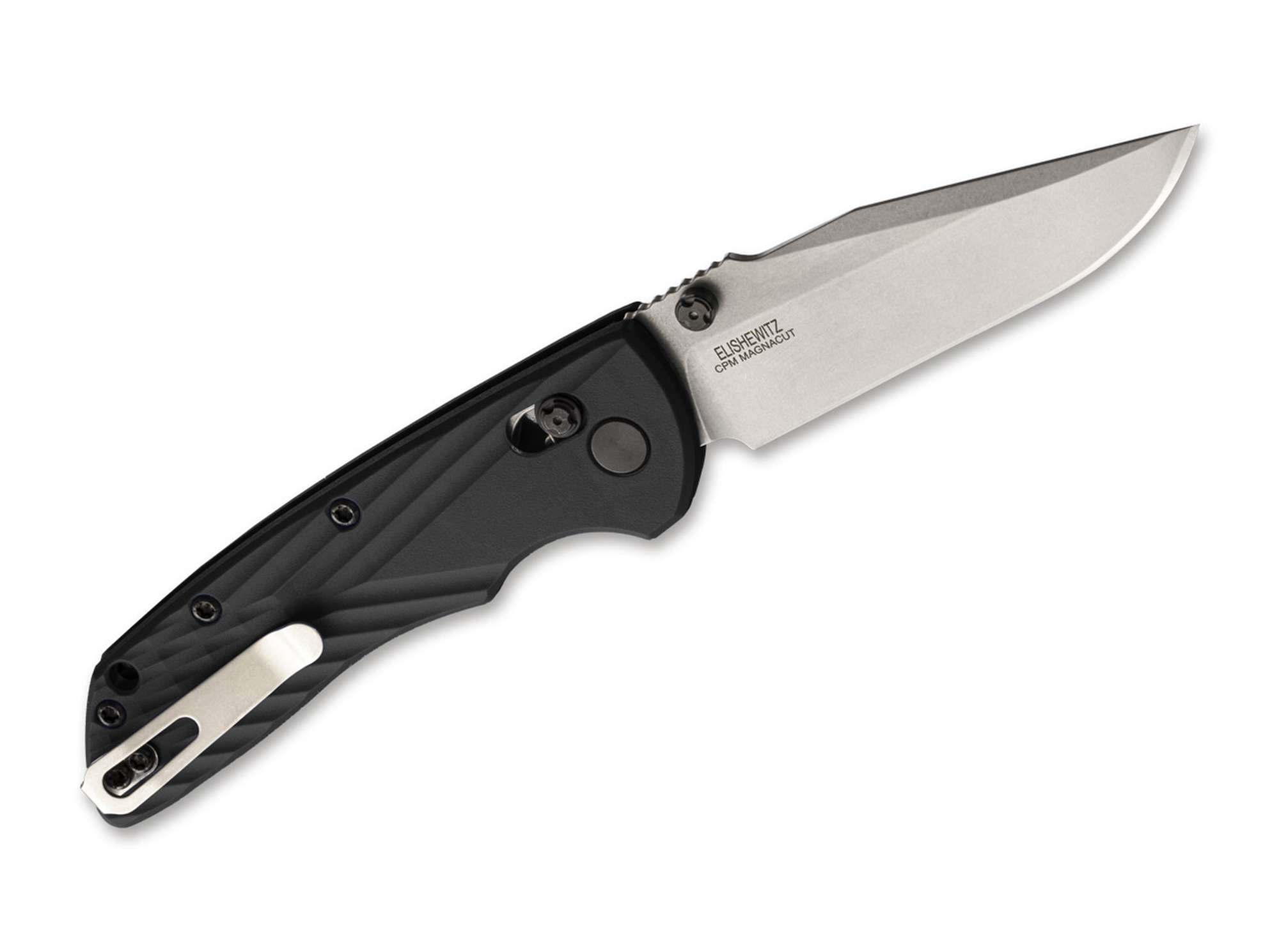 Briceag Deka 3.25" CP Tumble Black Hogue- Ambidextru, Lama MagnaCut