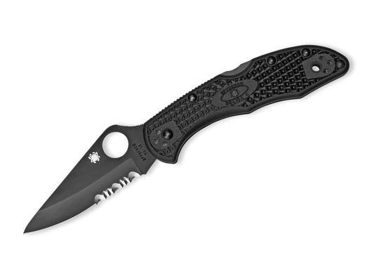 Briceag Delica 4 Lightweight All Black Spyderco- Utilizare EDC, Design Robust