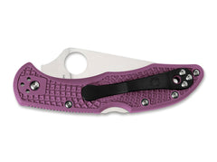 Briceag Delica 4 Lightweight Flat Ground Purple Spyderco- Greutate redusă, Culoare violet