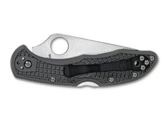 Briceag Delica 4 Lightweight Foliage Green Spyderco- Lama Serrata VG-10, Maner Zytel