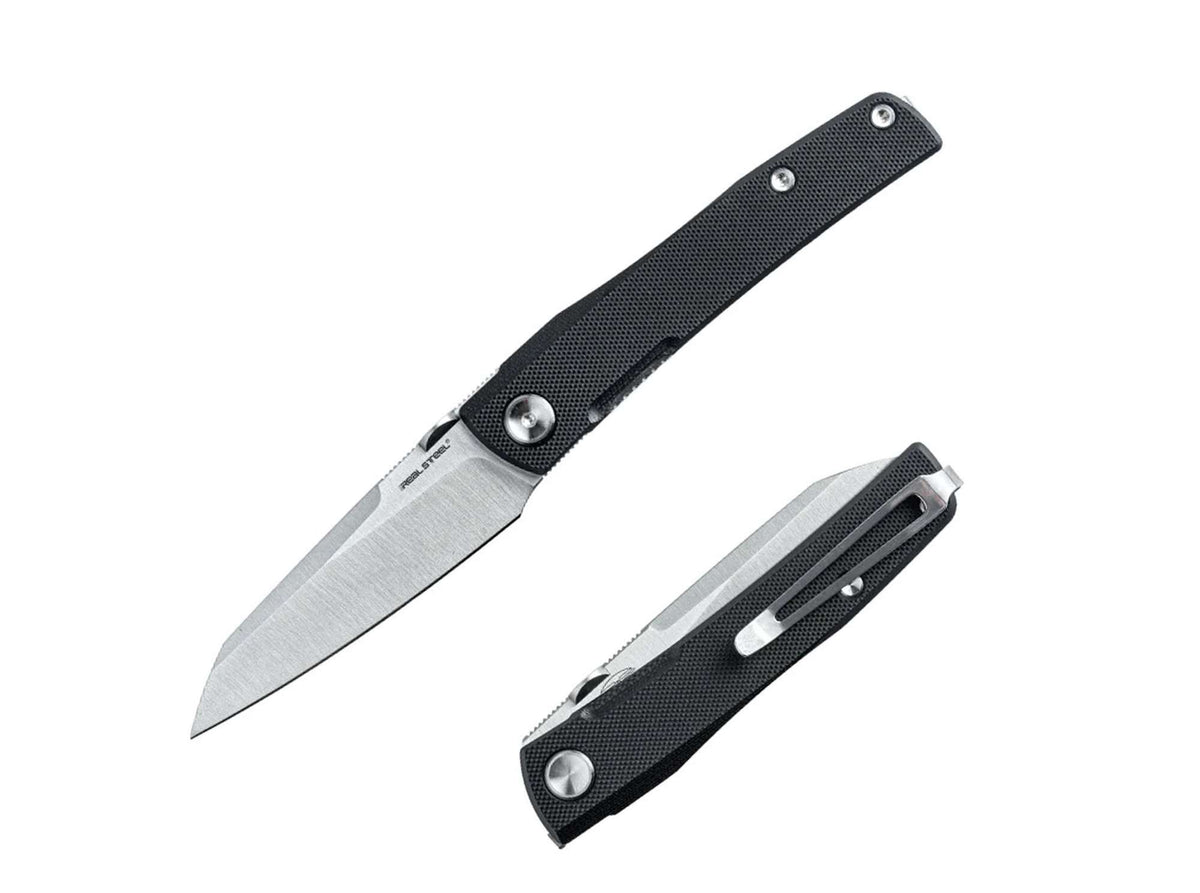Briceag Destra Nitro-V Black G10 Real Steel- Lama Otel Nitro-V, Maner G10