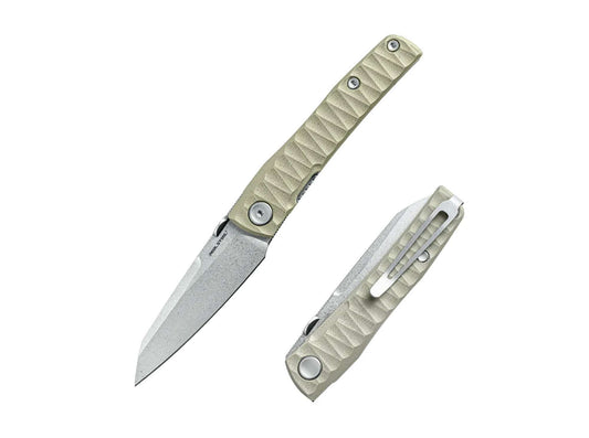 Briceag Destra Nitro-V Green G10 Grooved Real Steel- Lama Nitro-V, Maner G10 Verde