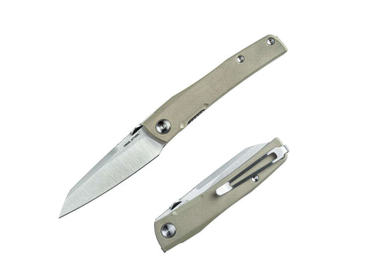 Briceag Destra Nitro-V Green G10 Real Steel- Utilizare EDC, Mâner G10