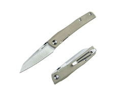 Briceag Destra Nitro-V Green G10 Real Steel- Utilizare EDC, Mâner G10