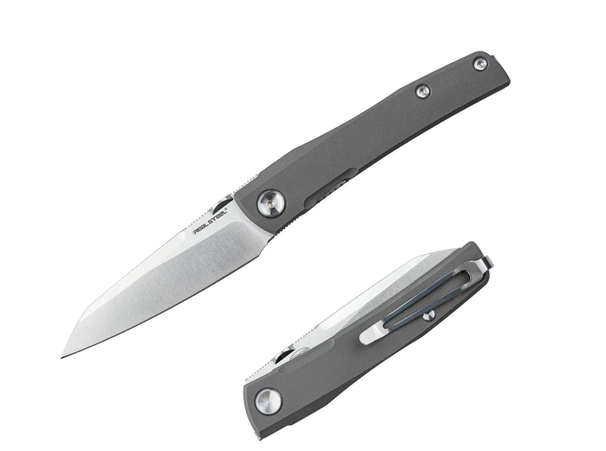 Briceag Destra S35VN Titan Real Steel- Deschidere Dubla, Utilizare EDC
