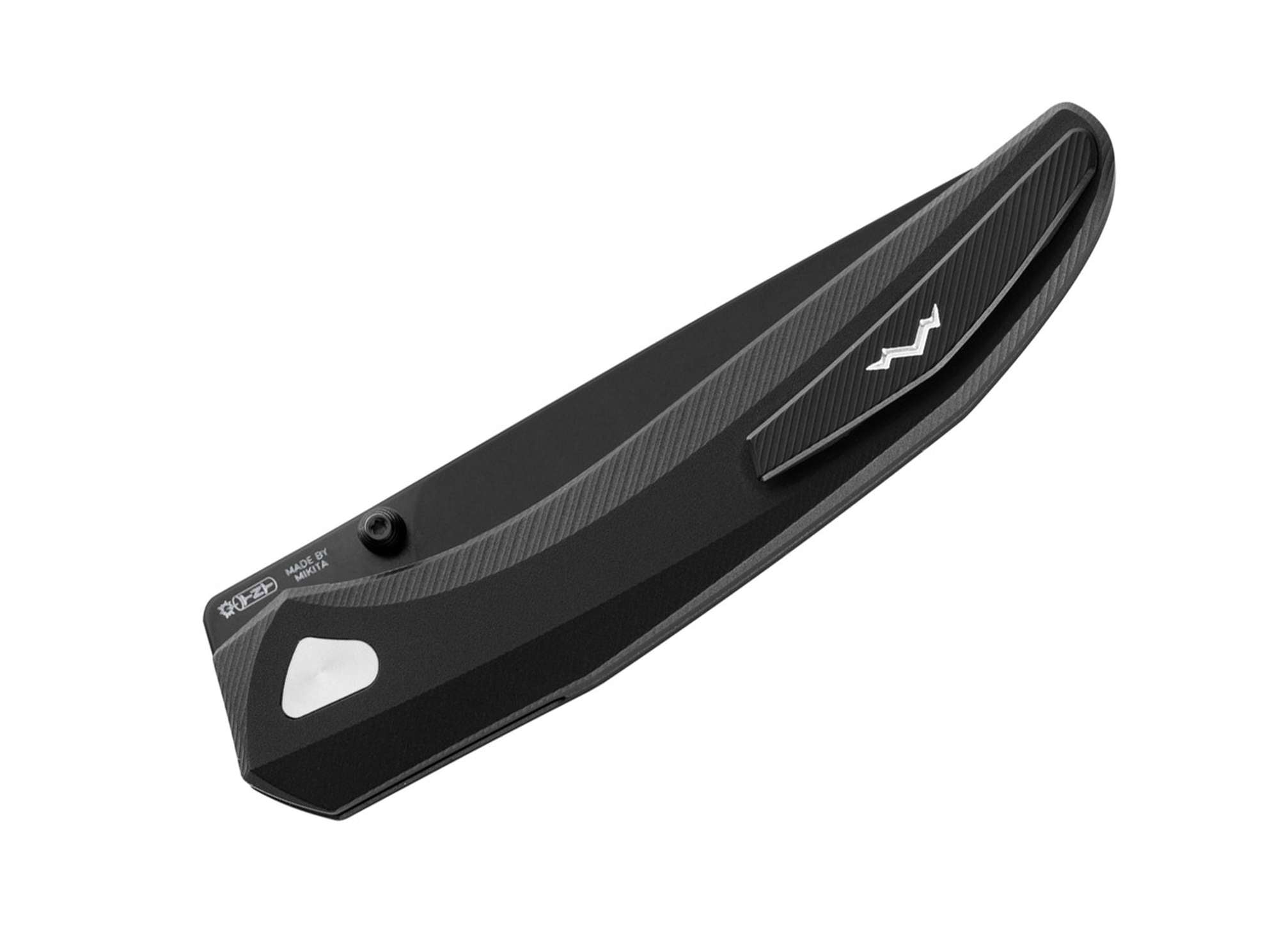 Briceag Detonario M390 PVD Black Aluminum MKM- Lama M390, Maner Aluminiu Negru