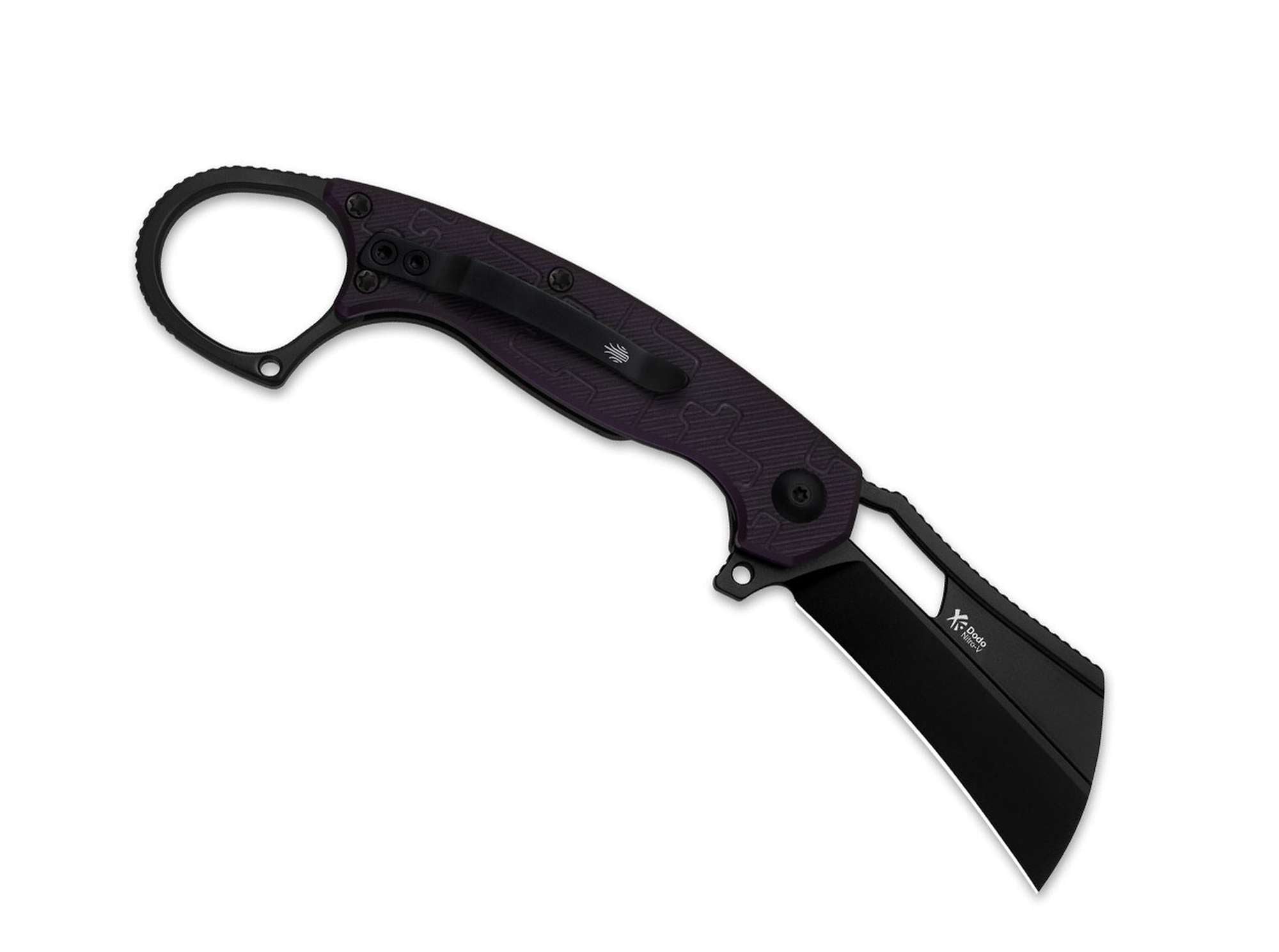 Briceag Dodo Nitro-V Purple PC PVD Kizer- Lama Nitro-V, Maner Policarbonat Violet