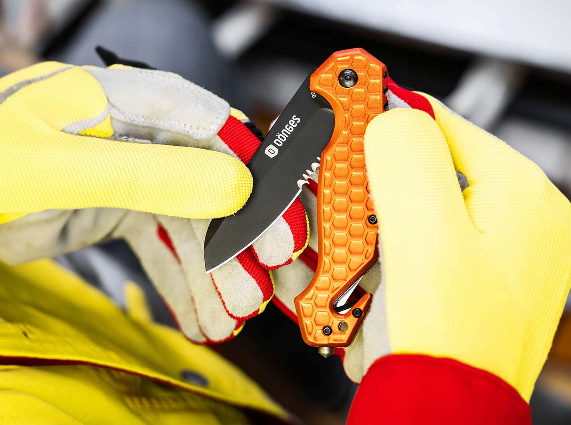 Briceag Dönges Basic Rescue Heinr. Böker Baumwerk GmbH- Instrument Salvare, Maner Portocaliu