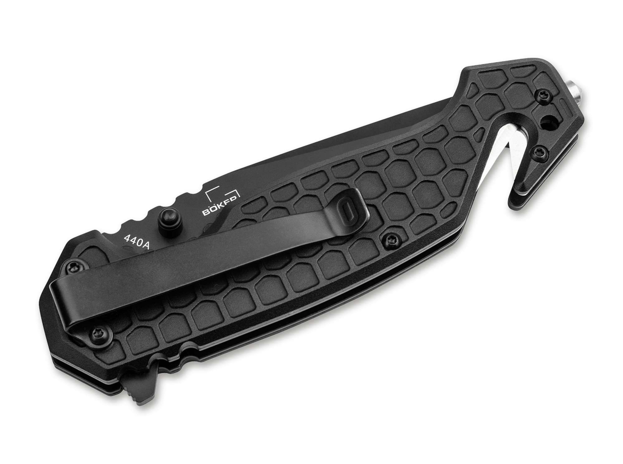 Briceag Dönges Basic Tactical Böker- Lamă Tanto Neagră, Funcții de Salvare