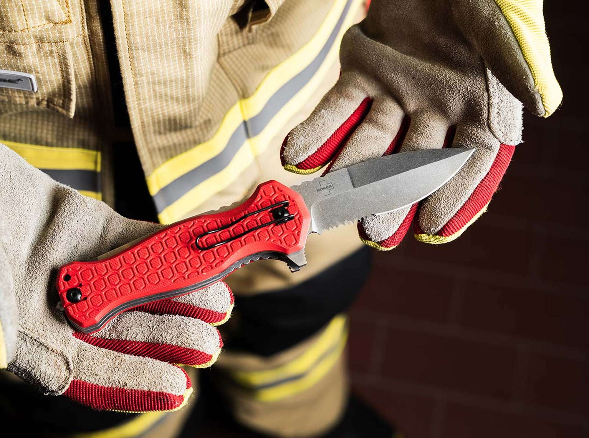 Briceag Dönges Expert Fire Folder Böker- Oțel D2, Lame Salvare