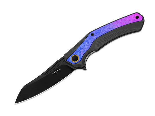 Briceag Draca S45VN Aluminum Crystallized Ti PVD Kizer- EDC, Robust