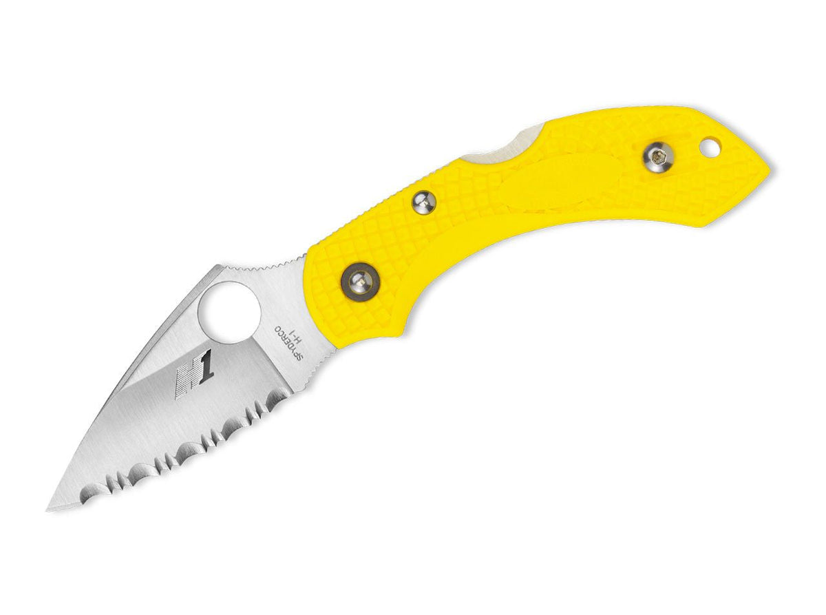 Briceag Dragonfly 2 Salt Serrated Spyderco- Lama Serrata, Utilizare EDC