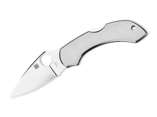 Briceag Dragonfly Stainless Steel Plain Spyderco- Utilizare EDC, Maner Otel Inoxidabil