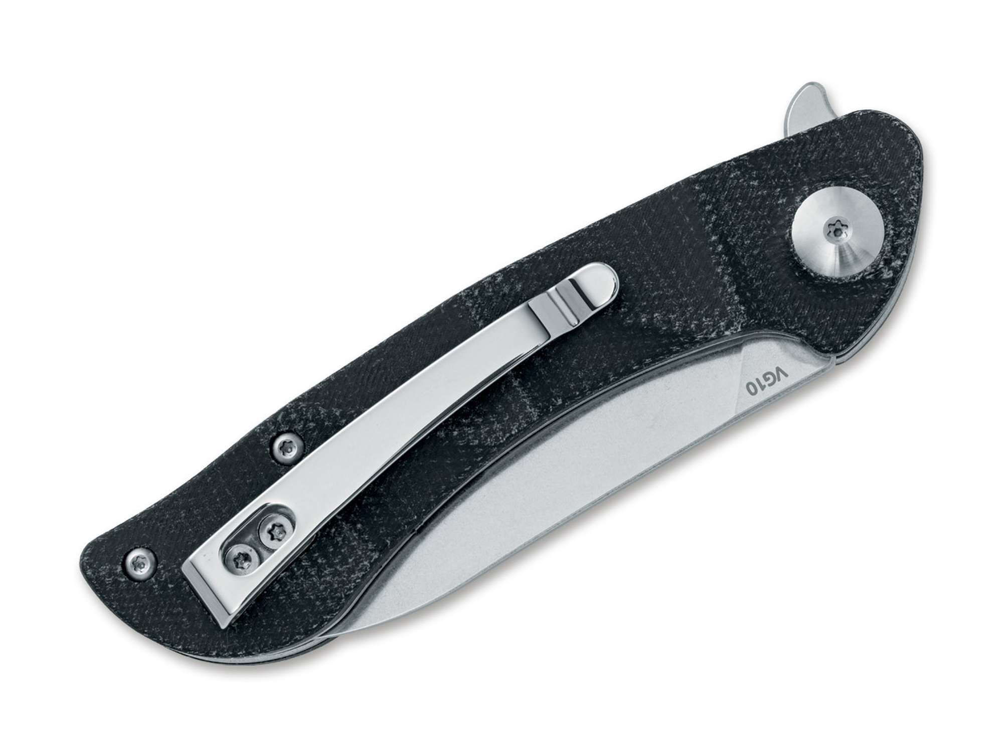 Briceag Dripper Micarta Black BlackFox- Maner Ergonomic, Mecanism Flipper