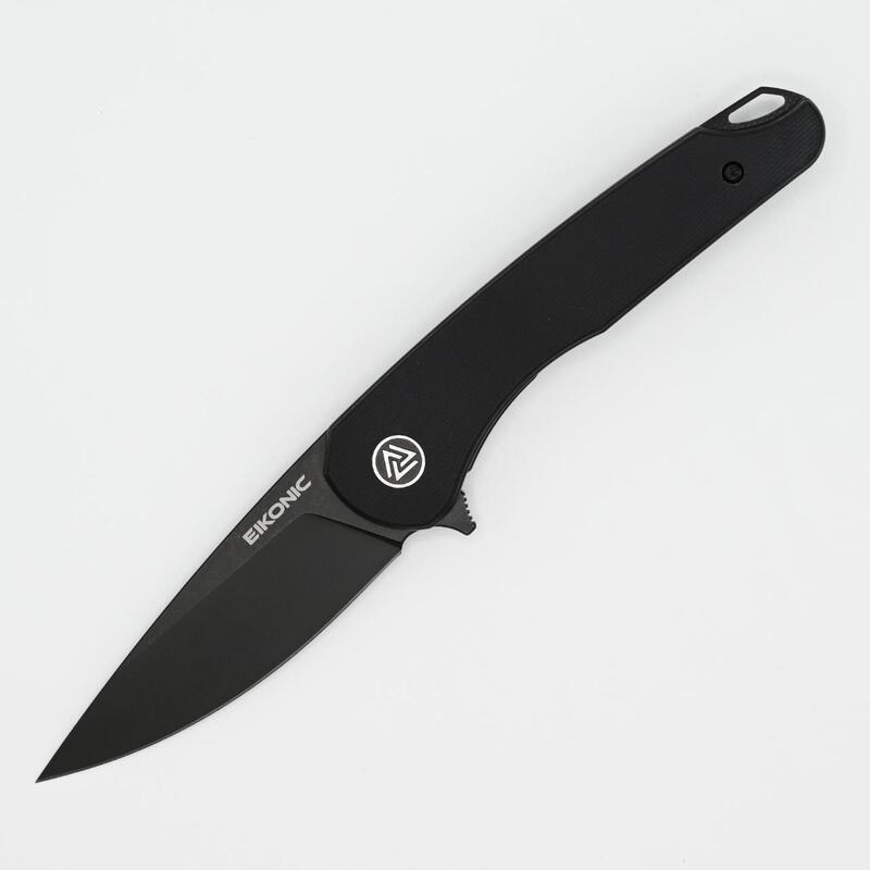Briceag DROMAS Negru Eikonic - Oțel D2, Mâner G10