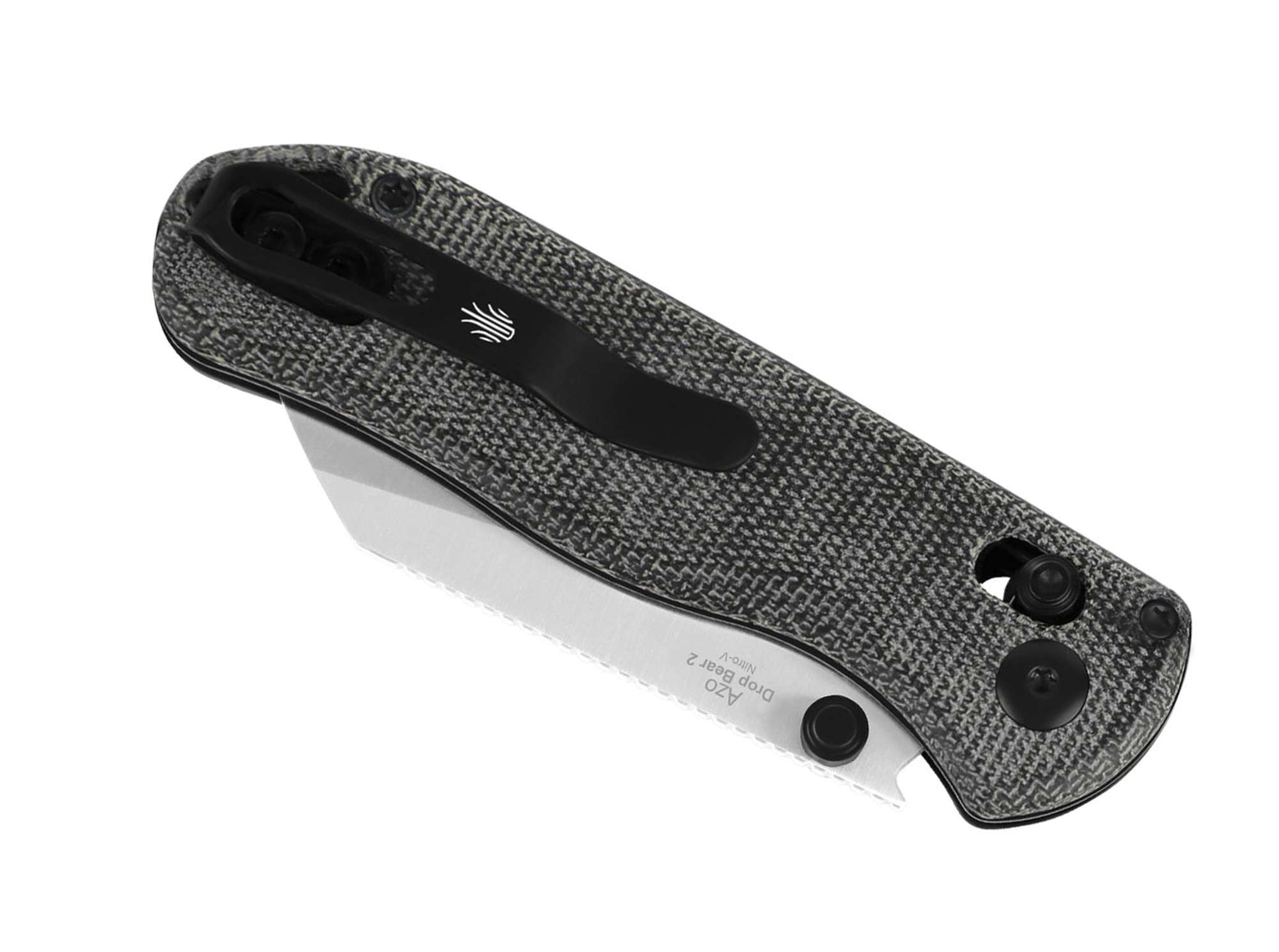 Briceag Drop Bear 2 Nitro-V Black Micarta Kizer- Lama ascutita, Utilizare EDC