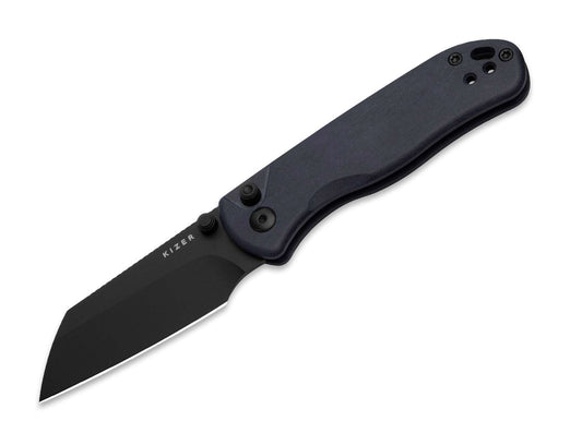 Briceag Drop Bear 2 Nitro-V Blue Richlite DLC Kizer- Lama Nitro-V, Button Lock