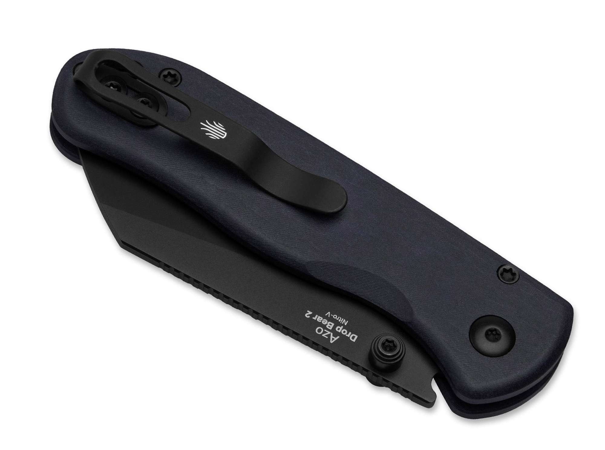 Briceag Drop Bear 2 Nitro-V Blue Richlite DLC Kizer- Lama Nitro-V, Button Lock