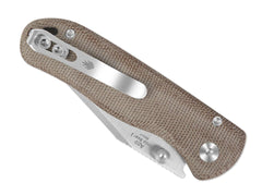 Briceag Drop Bear 2 Nitro-V Tan Micarta Kizer- Lama Nitro-V, Maner Micarta