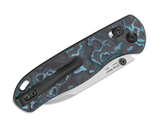 Briceag Drop Bear CF Blue Kizer- Lama Elmax, Maner Carbon Albastru