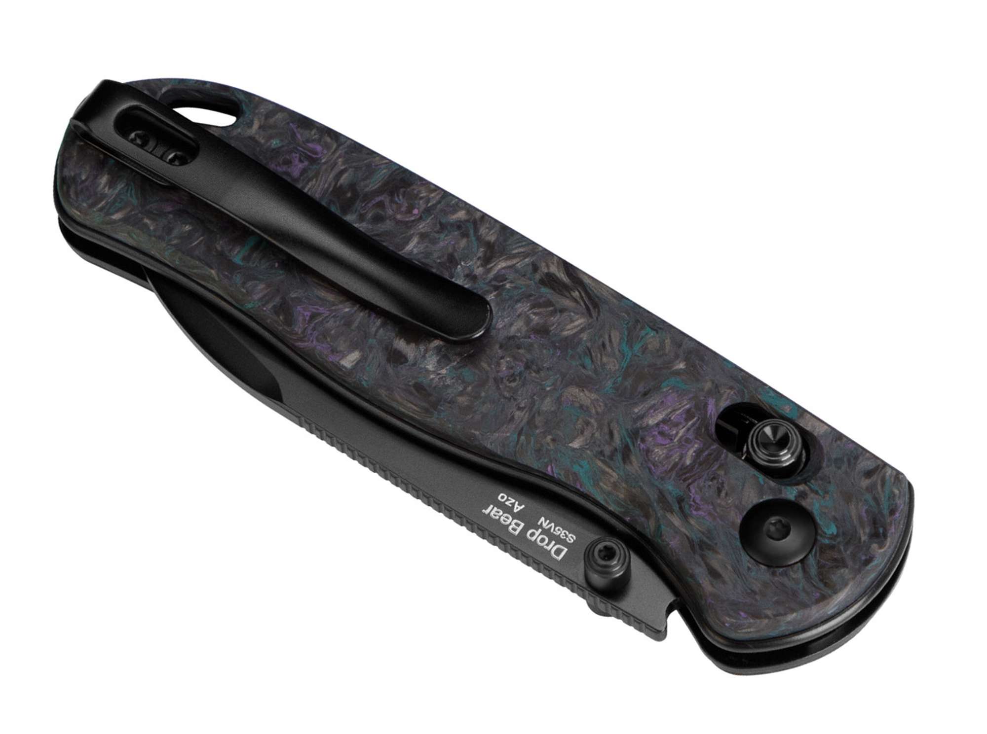 Briceag Drop Bear CF Medusa Kizer- Lama S-35VN, Design Medusa Carbon