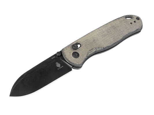 Briceag Drop Bear Micarta Green Kizer- Maner Micarta Verde, Lama 154CM