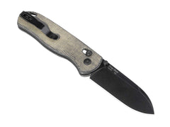 Briceag Drop Bear Micarta Green Kizer- Maner Micarta Verde, Lama 154CM