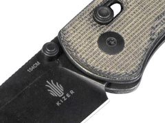 Briceag Drop Bear Micarta Green Kizer- Maner Micarta Verde, Lama 154CM