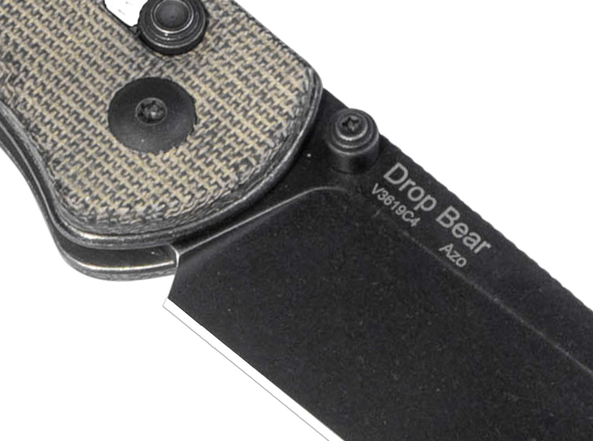 Briceag Drop Bear Micarta Green Kizer- Maner Micarta Verde, Lama 154CM