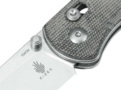 Briceag Drop Bear Micarta Grey Kizer- Maner Micarta Gri, Mecanism Clutch Lock