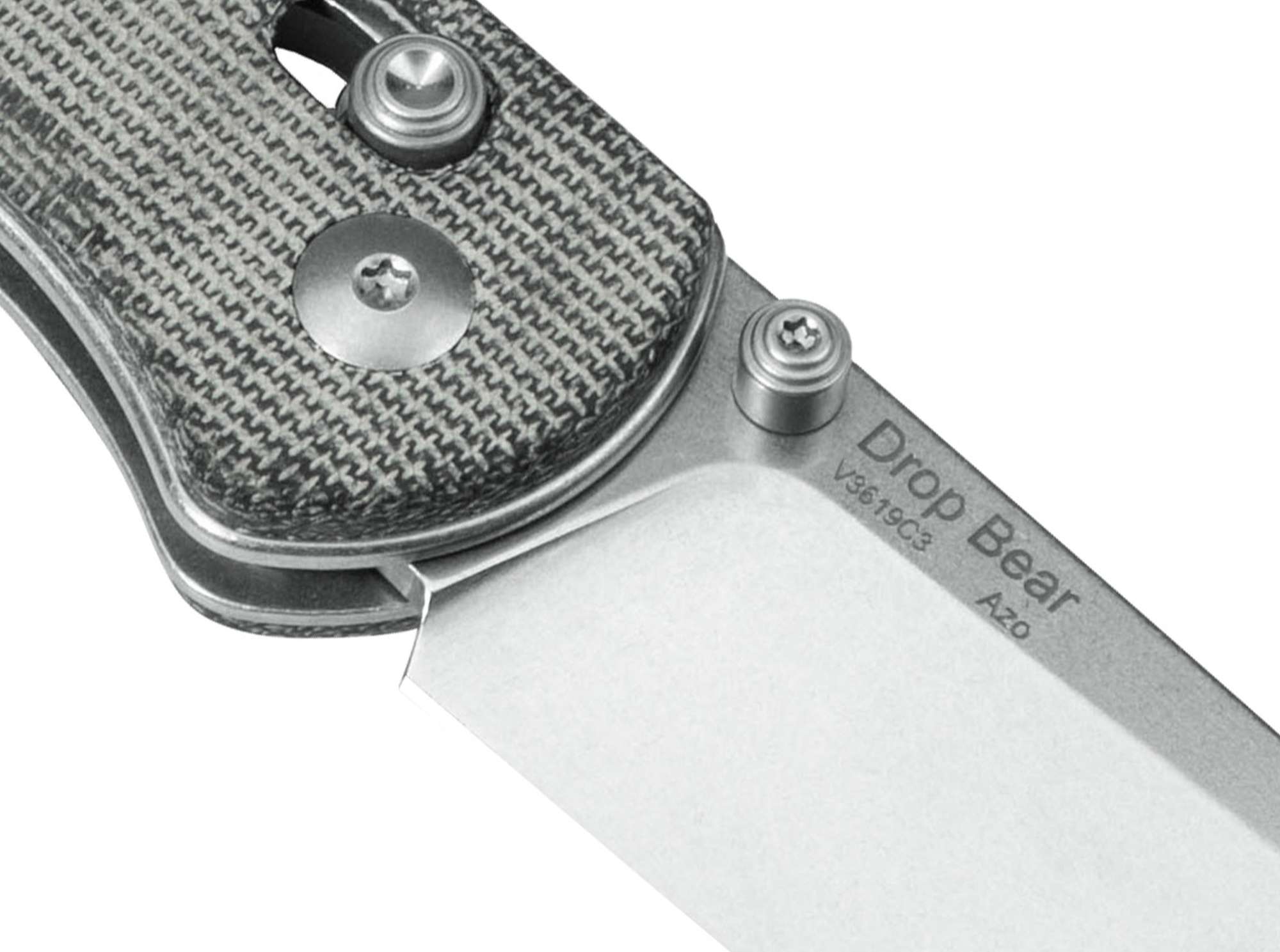 Briceag Drop Bear Micarta Grey Kizer- Maner Micarta Gri, Mecanism Clutch Lock