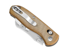 Briceag Drop Bear Utility Brown Micarta Kizer- Lama Trapezoidală Înlocuibilă, Mâner Micarta