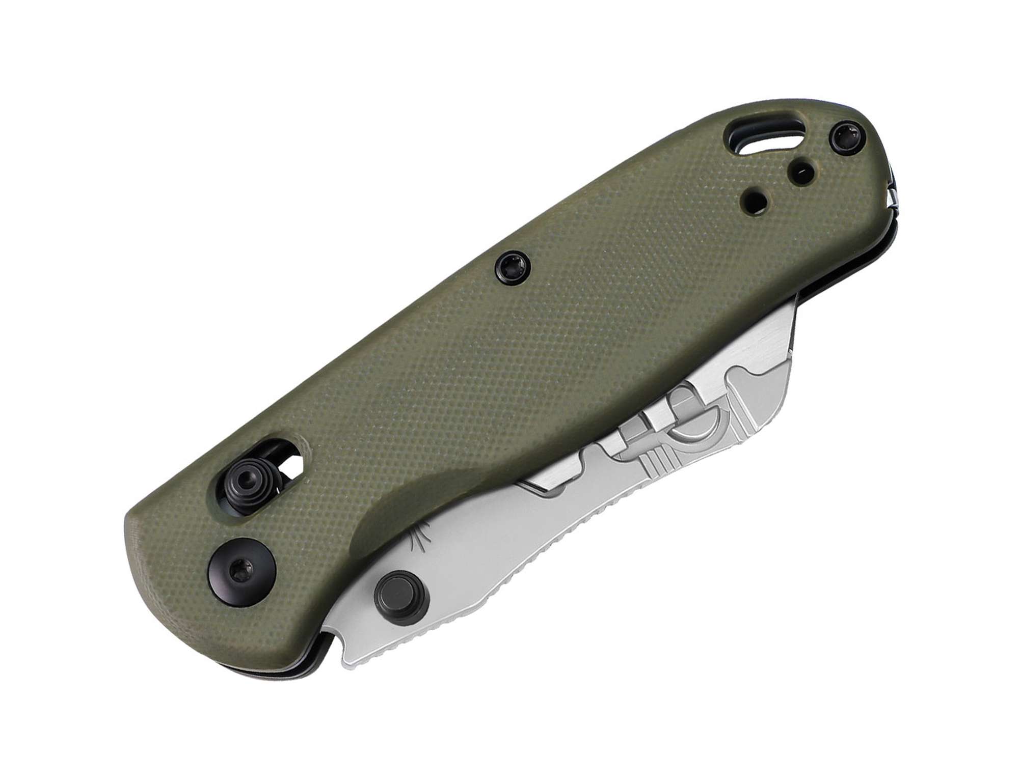 Briceag Drop Bear Utility Olive Green G10 Kizer- Maner G10 Verde, Lama Trapezoidala