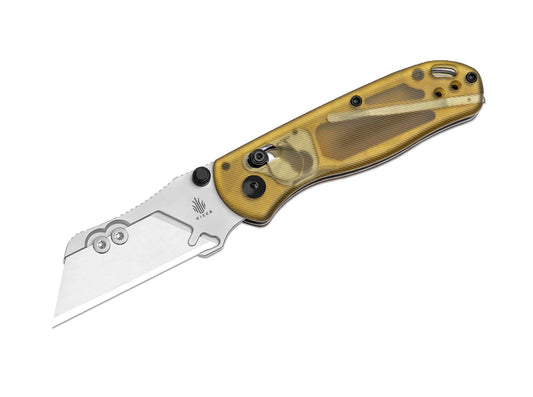Briceag Drop Bear Utility PEI Kizer- Lamă Înlocuibilă, Mâner Galben PEI