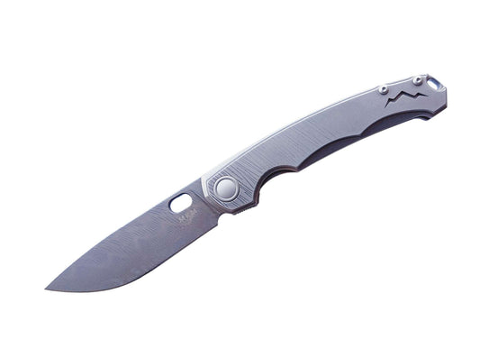 Briceag Eclipse Titanium Damascus MKM- Lama Damascus, Maner Titan