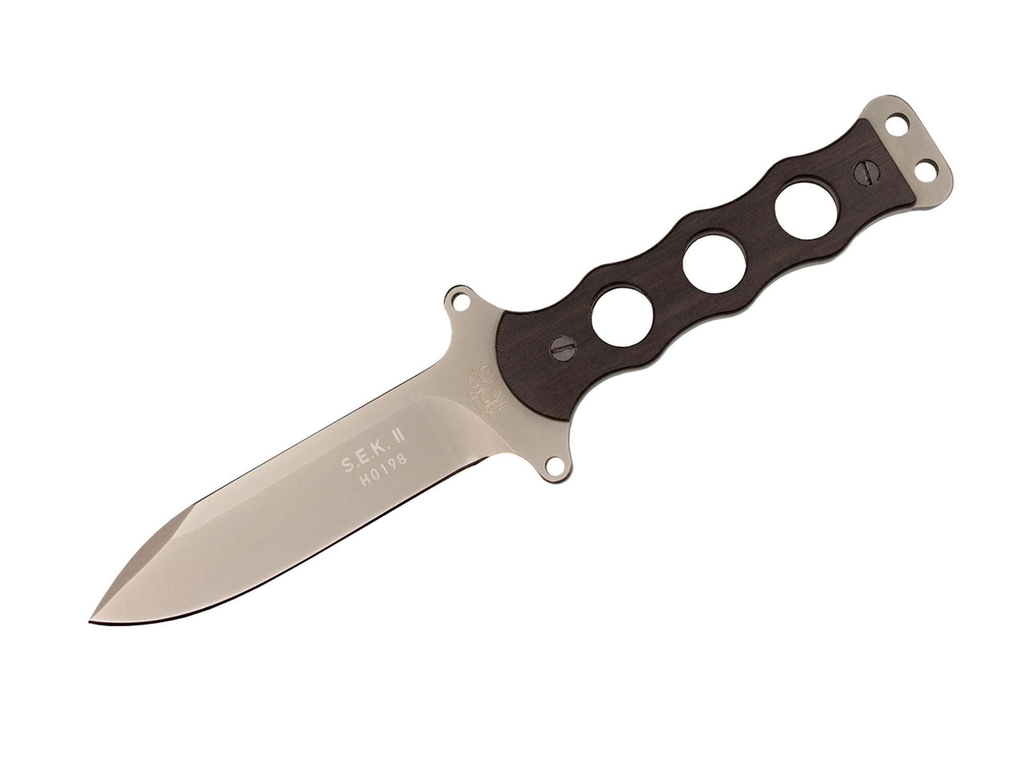 Briceag Eickhorn SEK-II Wood Boker- Maner Lemn Ziricote, Constructie Full Tang