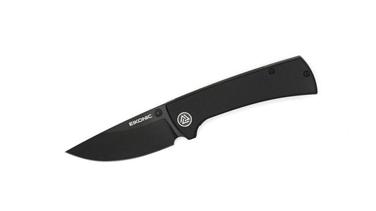 Briceag Eikonic RCK9 Negru Herbertz - Oțel D2, Mâner G-10