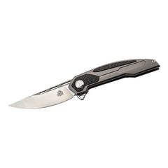 Briceag Einhandmesser 2-TONE FINISH Gri PUMA TEC - Oțel D2, Linerlock