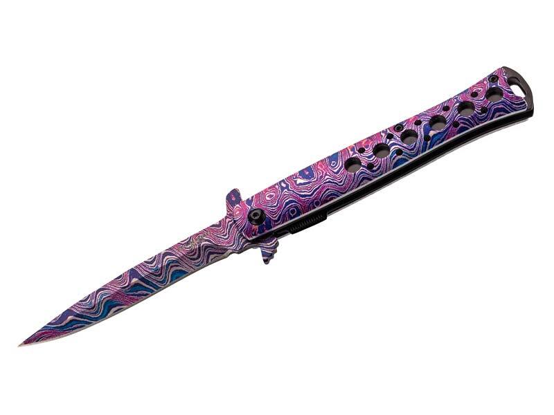 Briceag Einhandmesser Bunt CJH - Oțel 420, Linerlock, Mâner Multicromatic