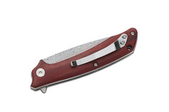 Briceag Einhandmesser Damast Sandelholz CJH - Damasc, Linerlock, Clip